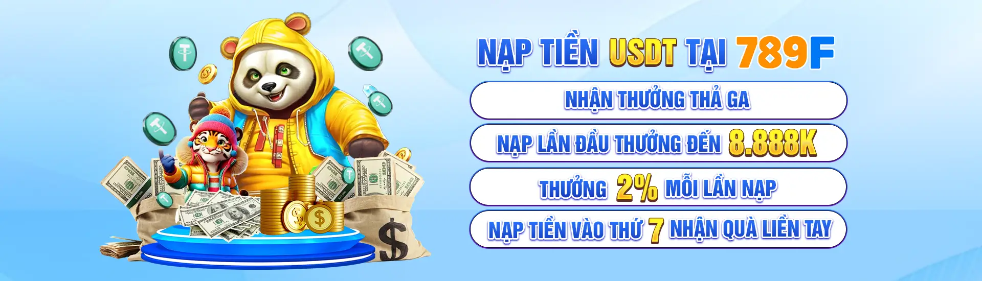 Nạp tiền USDT tại 787F