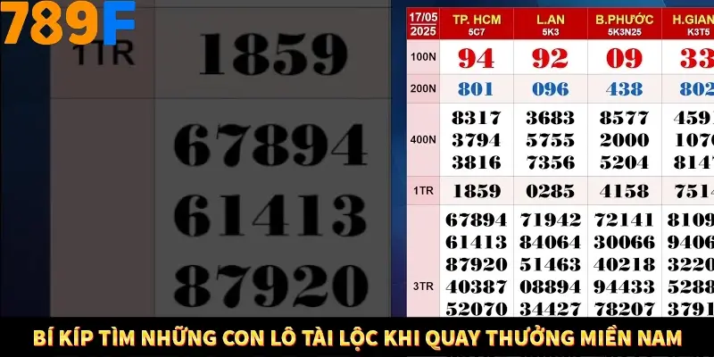 Bí kíp tìm những con lô tài lộc khi quay thưởng miền Nam